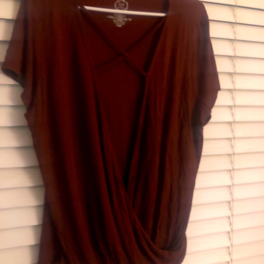 Maurices maroon top